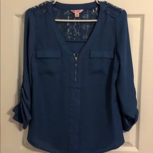 Royal blue blouse